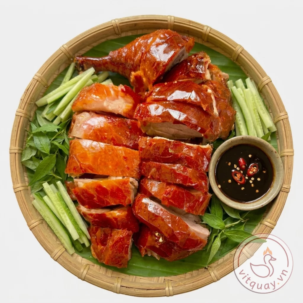 Vịt quay da giòn nửa con – vitquay.vn