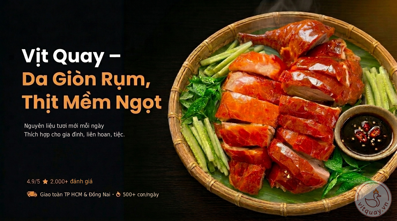 Vịt quay da giòn Ngọc Lan thương hiệu vitquay.vn